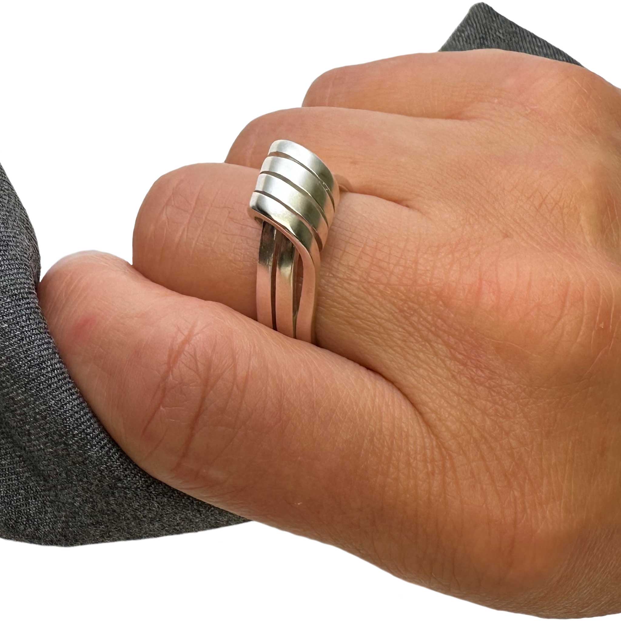 Lucky Knot Ring Crafted from Solid Sterling Silver